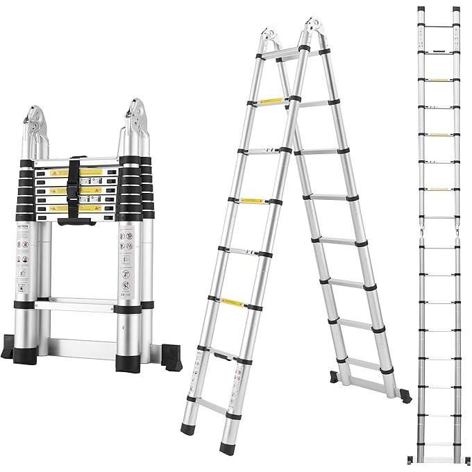 3.2M + 3.2M Double Telescopic Ladder (6.4 Metres) – Ladders Kenya